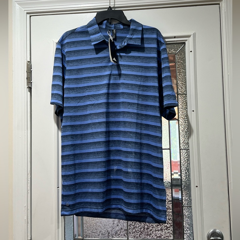 2 color stripe golf polo